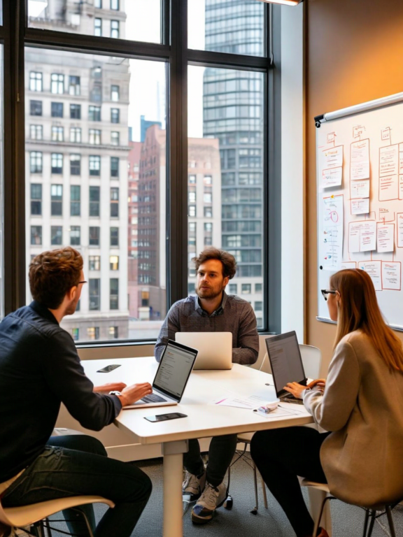 Fliko team working in Warsaw office
