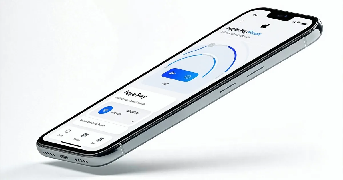 Smartphone showing Apple Pay confirmation screen for event ticket purchase
